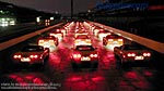 Corvette festival cars at night